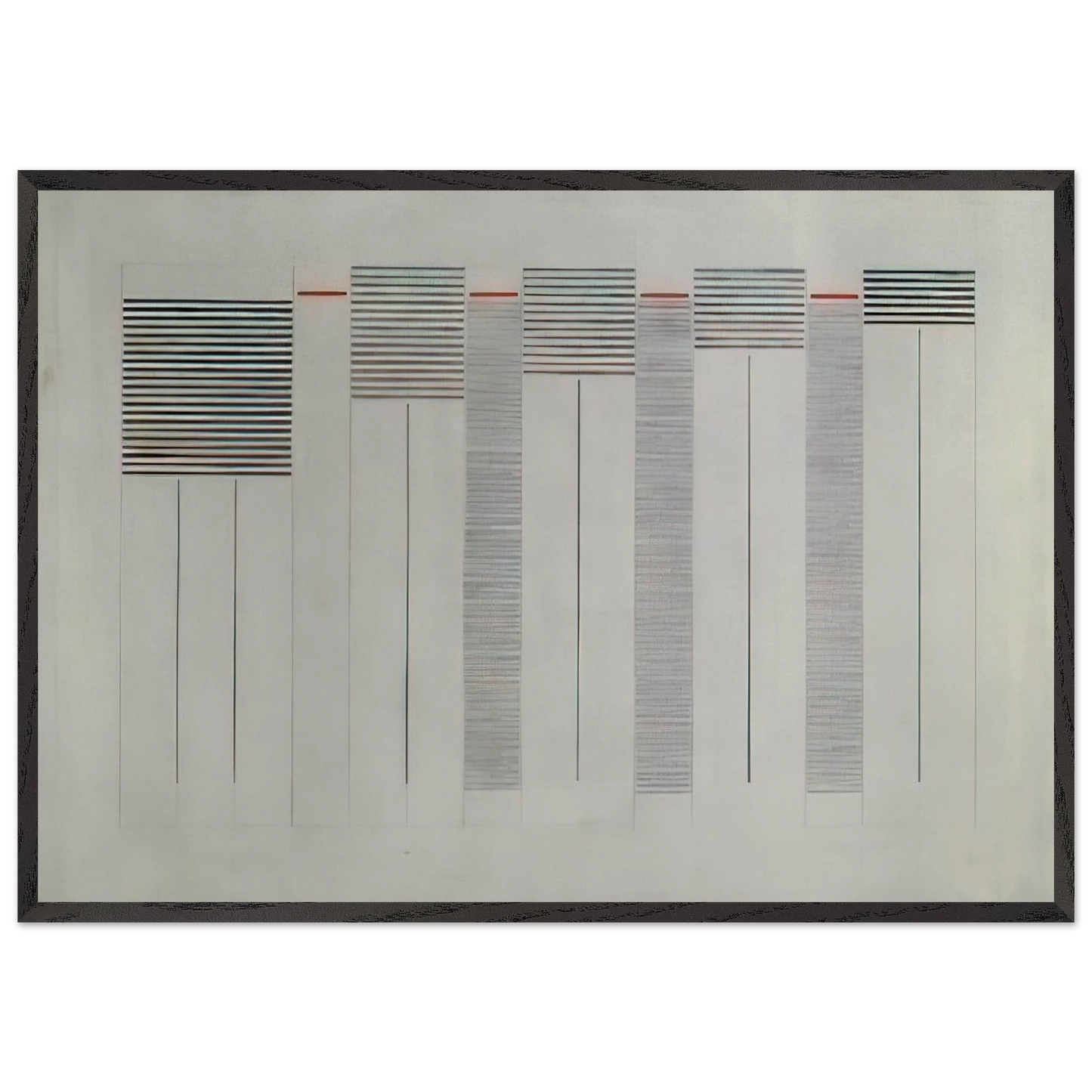 Acrilico n 12 - 1976 - Bice Lazzari Framed Art Print – Black Wooden Frame - Default Title - -Framed Art Print