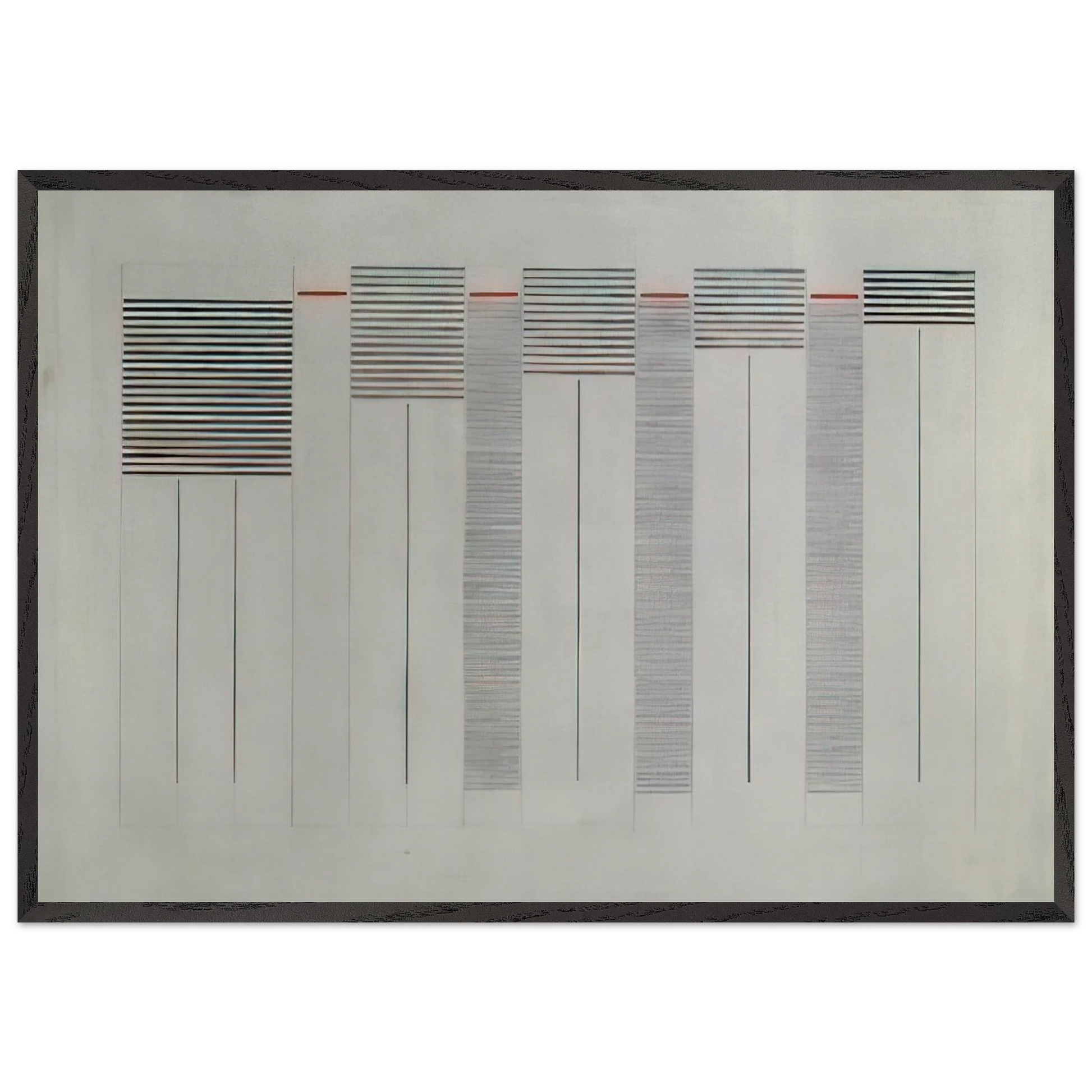 Acrilico n 12 - 1976 - Bice Lazzari Framed Art Print – Black Wooden Frame - Default Title - -Framed Art Print