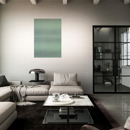 Transparent Green Sun-Box - 1970 - Theodoros Stamos Brushed Aluminum Print - 70x100 cm / 28x40 inches | Theodoros Stamos Aluminum Print | Theodoros Stamos Prints