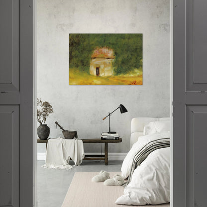 The Little House - Pierre-Auguste Renoir Brushed Aluminum Print - 70x100 cm / 28x40 inches | Pierre-Auguste Renoir Aluminum Print | Pierre-Auguste Renoir Prints