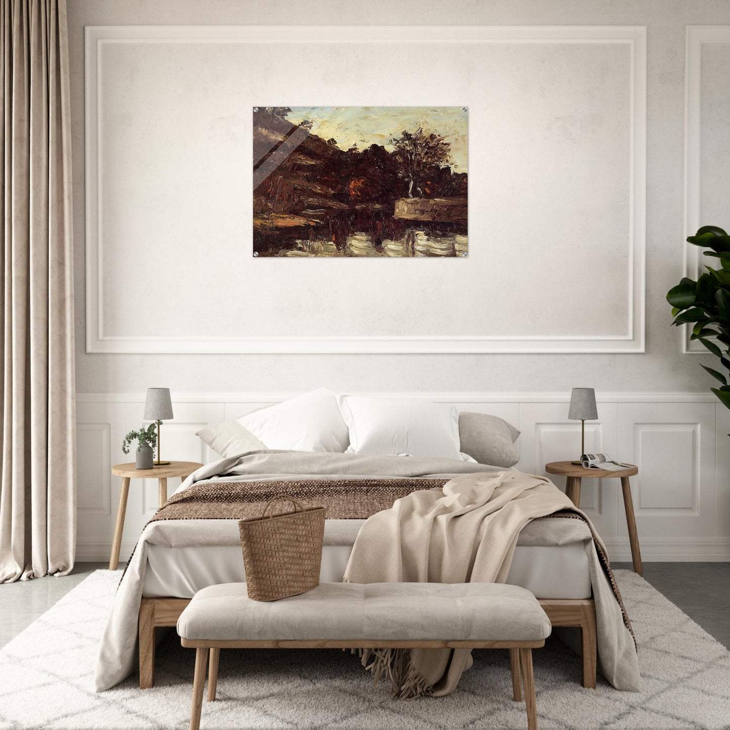 Bend in the River - Paul Cézanne Acrylic Print - 70x100 cm / 28x40″ inches