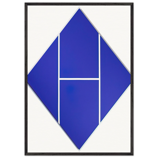 Cobalt - 1982 - Carmen Herrera Framed Art Print – Black Wooden Frame - Default Title - -Framed Art Print