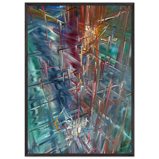 Calculating Space - Konrad Zuse Framed Art Print – Black Wooden Frame - Default Title - -Framed Art Print