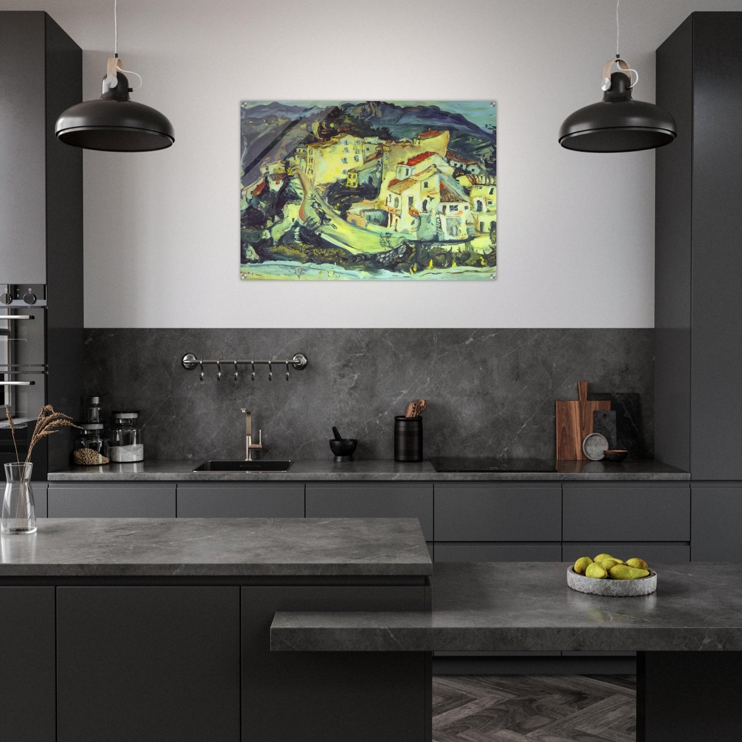 LANDSCAPE OF CAGNES - Chaim Soutine Acrylic Print - 70x100 cm / 28x40″ inches | Chaim Soutine Wall Art | Chaim Soutine Prints