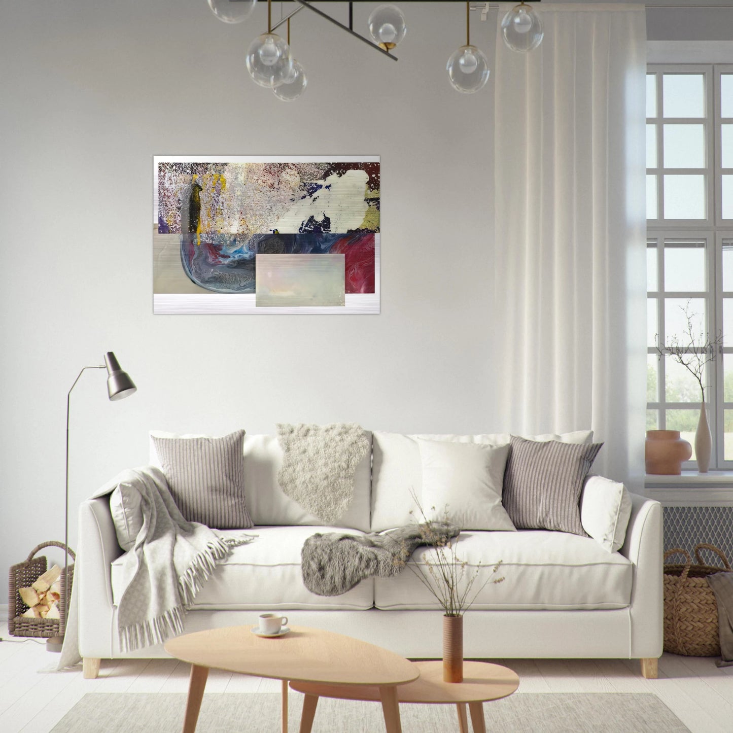 Newly Little - Sam Gilliam Brushed Aluminum Print - 70x100 cm / 28x40 inches | Sam Gilliam Aluminum Print | Sam Gilliam Prints