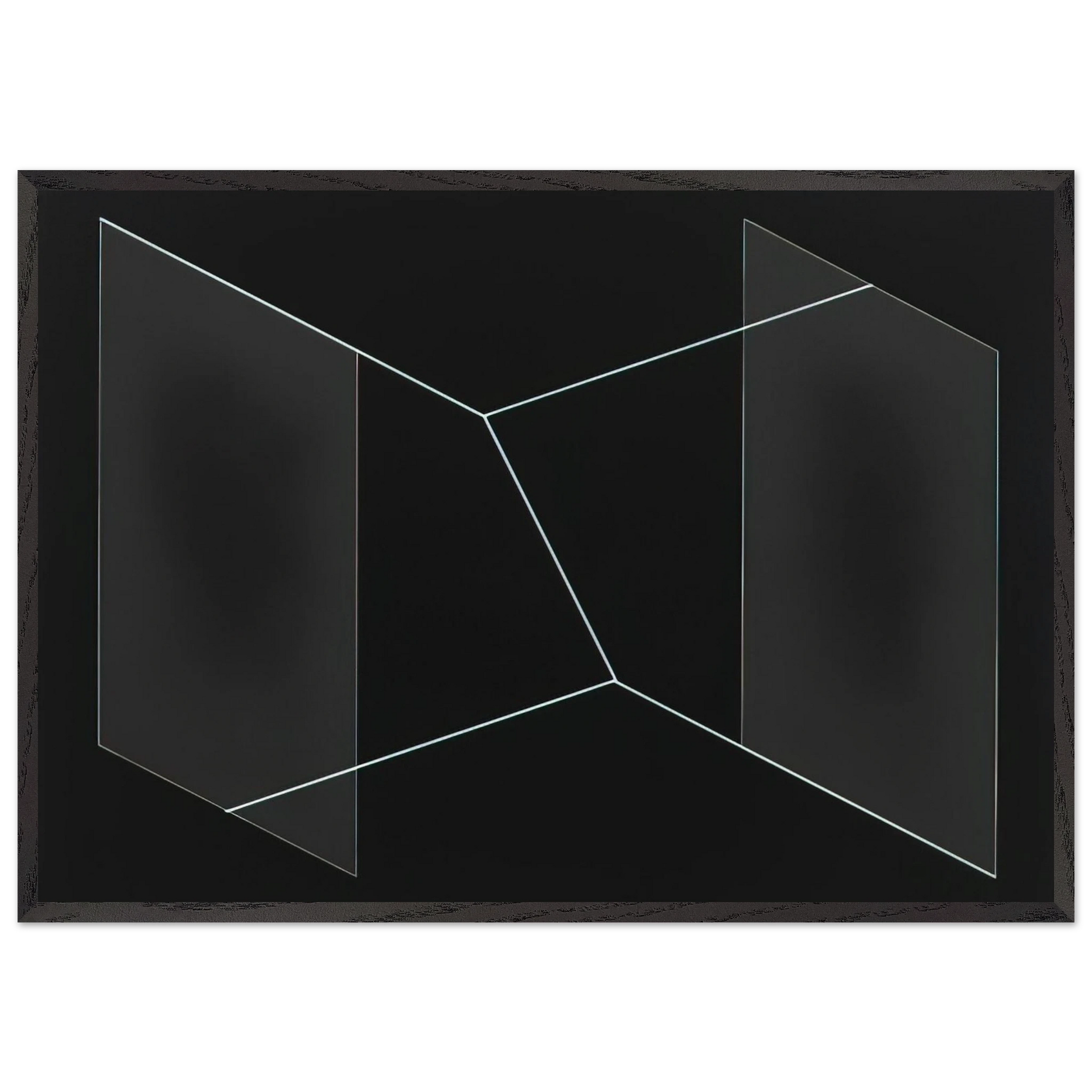 F 32 PERICLES 1954 - Josef Albers Framed Art Print – Black Wooden Frame - Default Title - -Framed Art Print