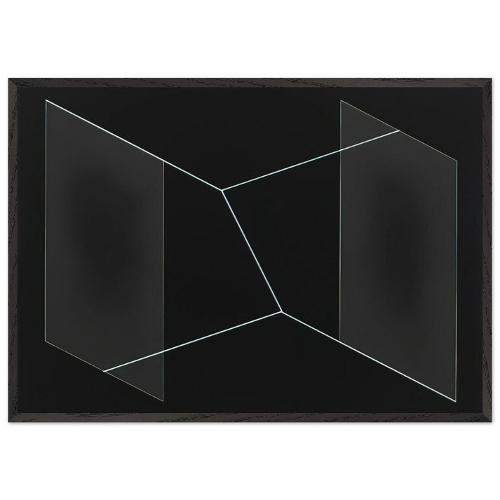 F 32 PERICLES 1954 - Josef Albers 70x100 cm / 28x40 inches Framed Art Print – Black Wooden Frame