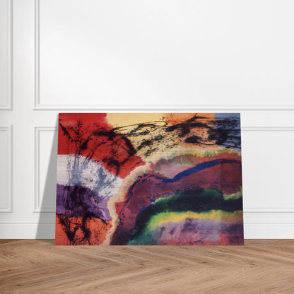 The Storm from Denver to the Bronx - 1970 - Ronnie Landfield Brushed Aluminum Print - 70x100 cm / 28x40 inches | Ronnie Landfield Aluminum Print | Ronnie Landfield Prints