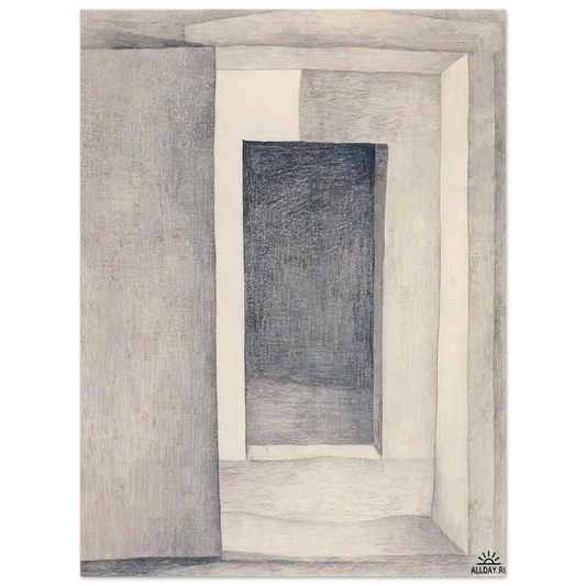 Georgia O'Keeffe - Patio Door Fine Art Poster - 13x18 cm / 5x7 inches