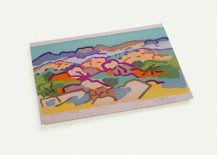 Campagne grecque - 1964 By Charles Lapicque Pack of 10 Post Cards | Charles Lapicque Post Cards | A6 (10.5 x 14.8 cm) - 4.1 x 5.8 inches