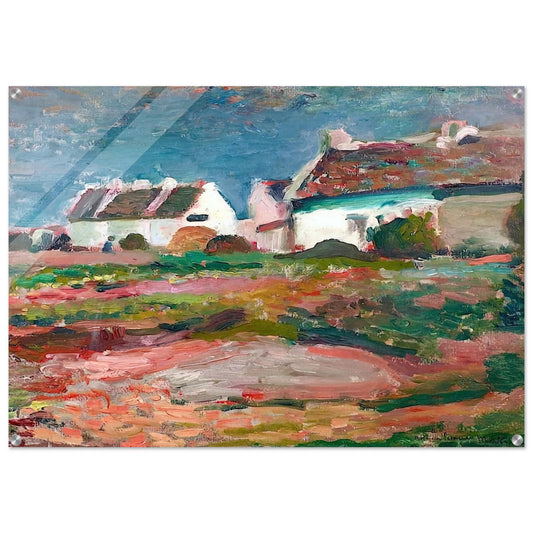 MAISONS A KERVILAHOUEN BELLE ILE 1896 - Henri Matisse Acrylic Print - 70x100 cm / 28x40″ inches | Henri Matisse Wall Art | Henri Matisse Prints
