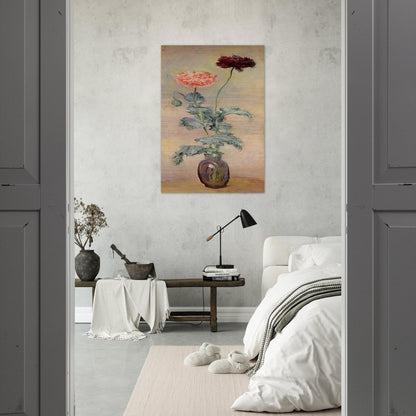 Red and Pink Poppies - claude monet Brushed Aluminum Print - 70x100 cm / 28x40 inches | claude monet Aluminum Print | claude monet Prints