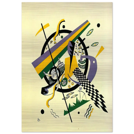 SMALL WORLDS IV 1922 - Wassily Kandinsky Brushed Aluminum Print - 70x100 cm / 28x40 inches | Wassily Kandinsky Aluminum Print | Wassily Kandinsky Prints