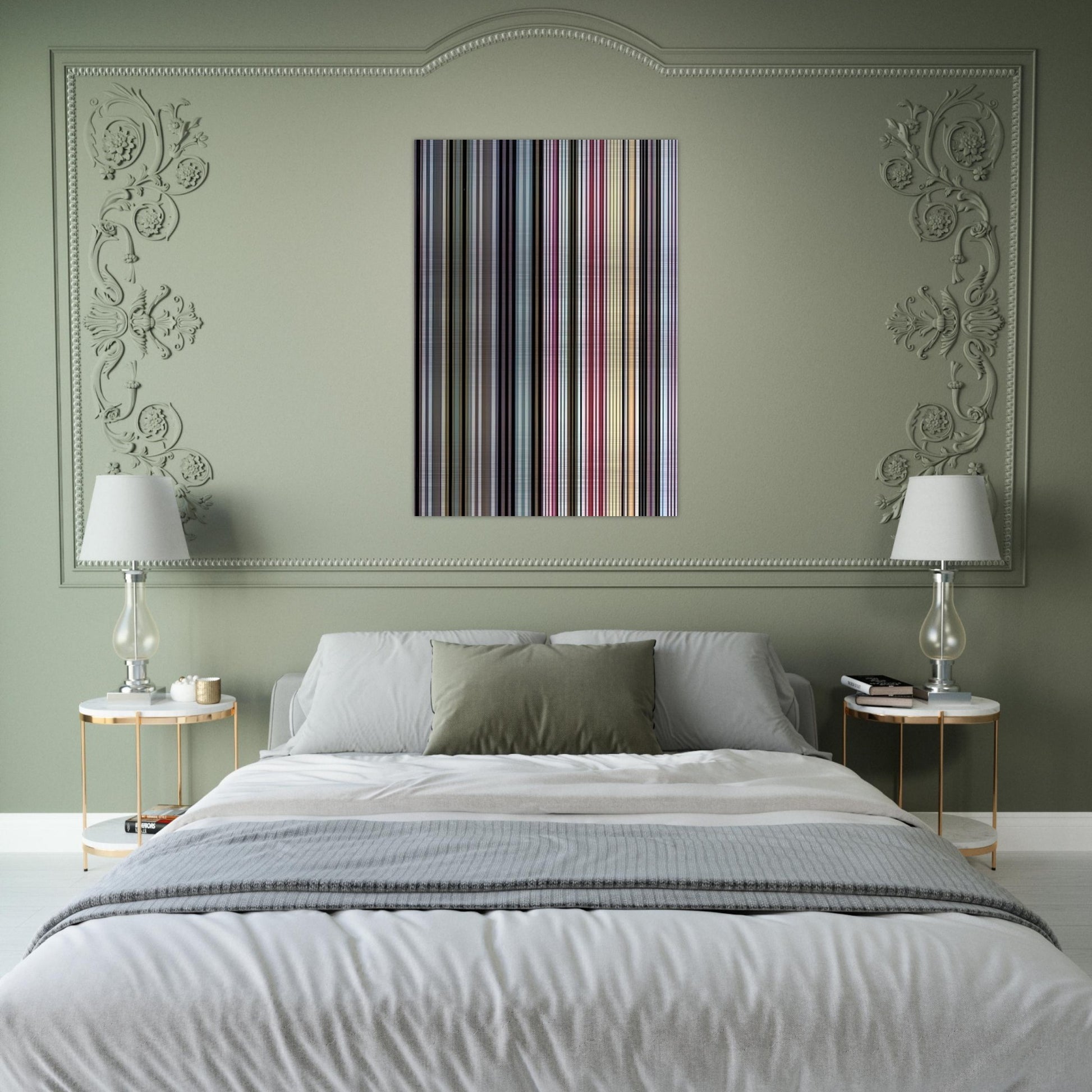 Black Dahlia - 1971 - Gene Davis Brushed Aluminum Print - 70x100 cm / 28x40 inches | Gene Davis Aluminum Print | Gene Davis Prints