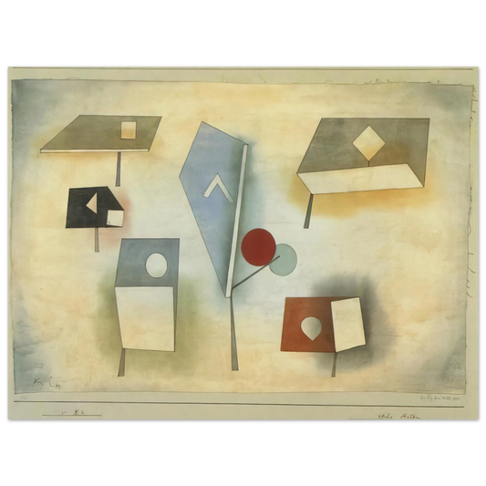 Paul Klee - SIX SPECIES 1921 Fine Art Poster - Default Title