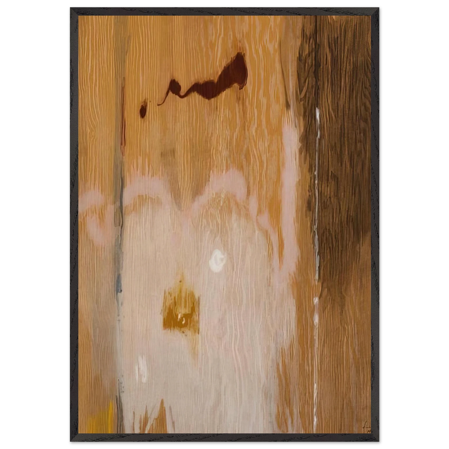 Tales of Genji VI - 1998 - Helen Frankenthaler Framed Art Print – Black Wooden Frame - Default Title - -Framed Art Print