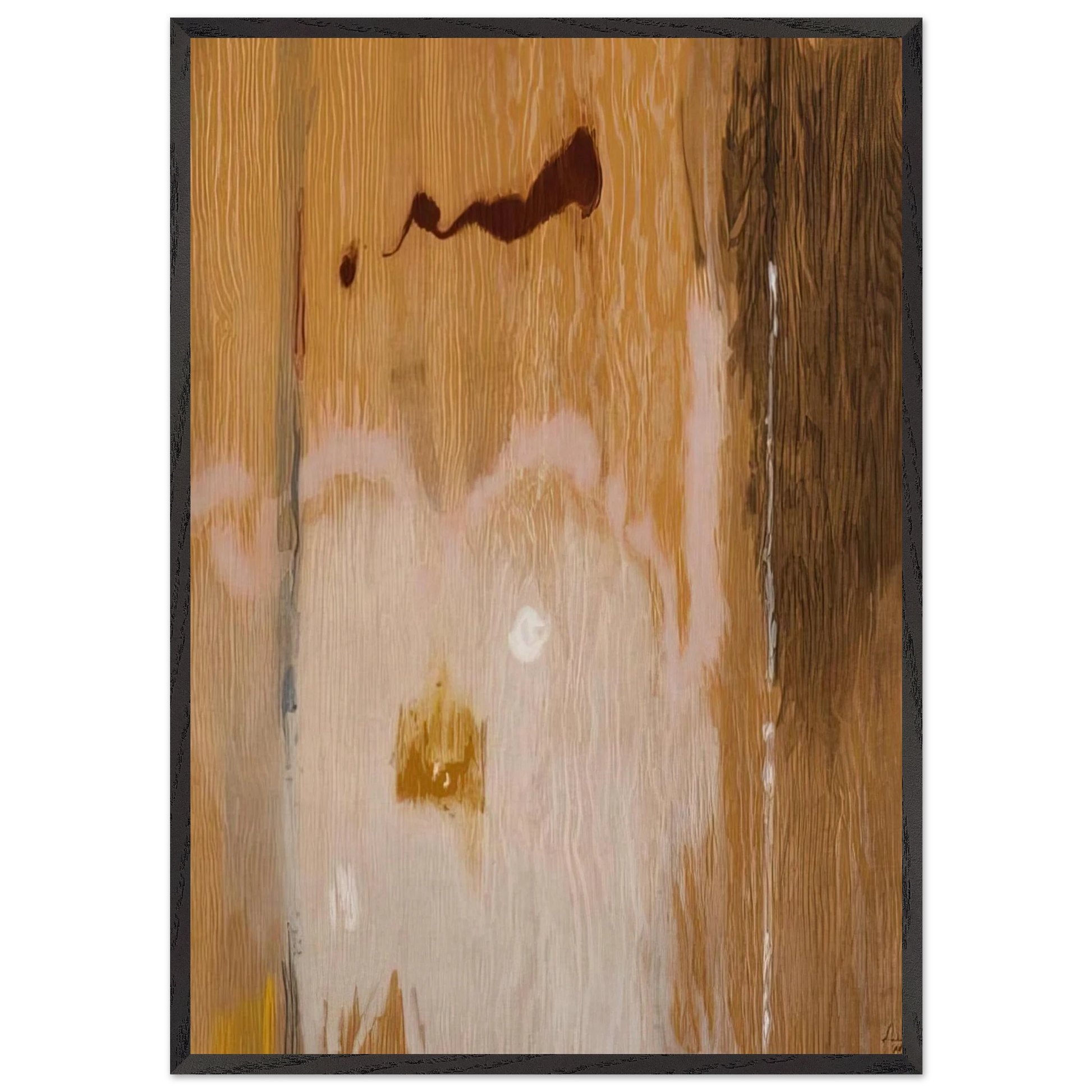 Tales of Genji VI - 1998 - Helen Frankenthaler Framed Art Print – Black Wooden Frame - Default Title - -Framed Art Print