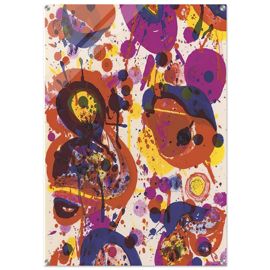 Untitled  from Pasadena Box   Lembark L57  - Sam Francis Acrylic Print - 70x100 cm / 28x40″ inches | Sam Francis Wall Art | Sam Francis Prints