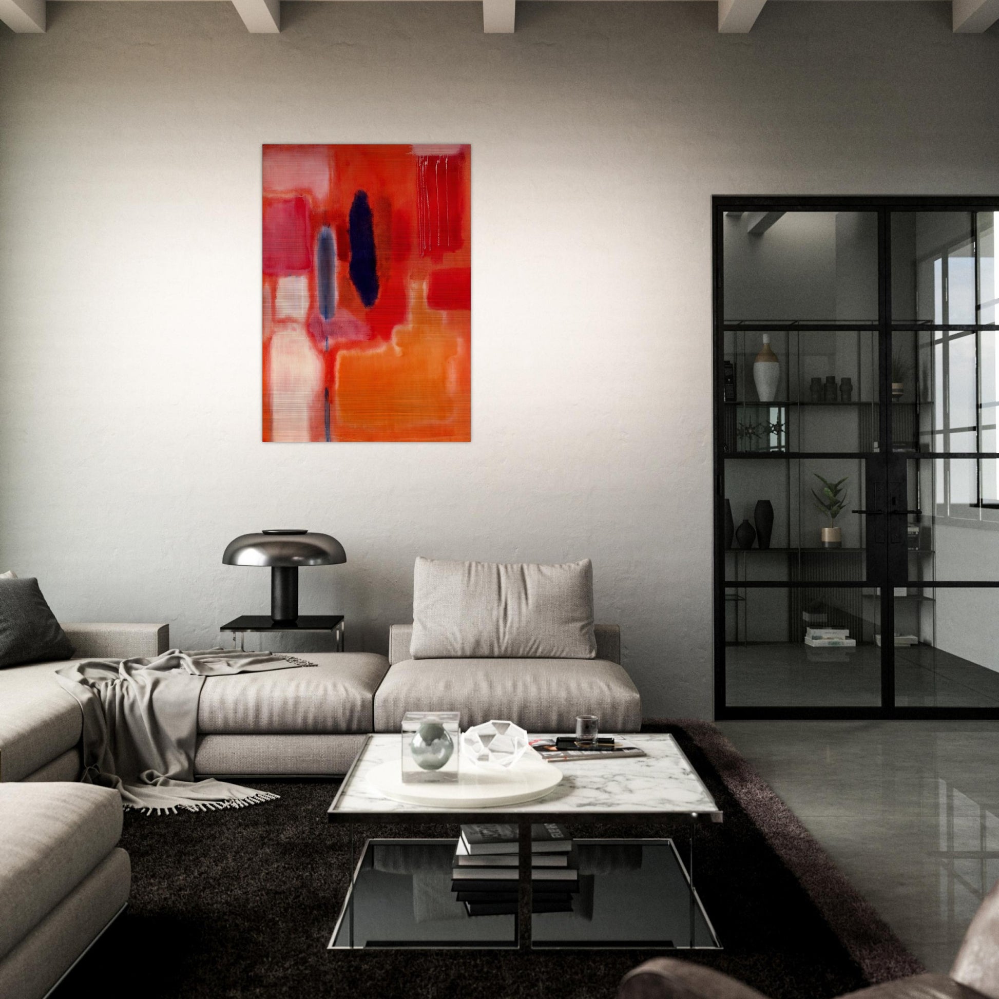 No. 9 - 1948 - Mark Rothko Brushed Aluminum Print - 70x100 cm / 28x40 inches | Mark Rothko Aluminum Print | Mark Rothko Prints