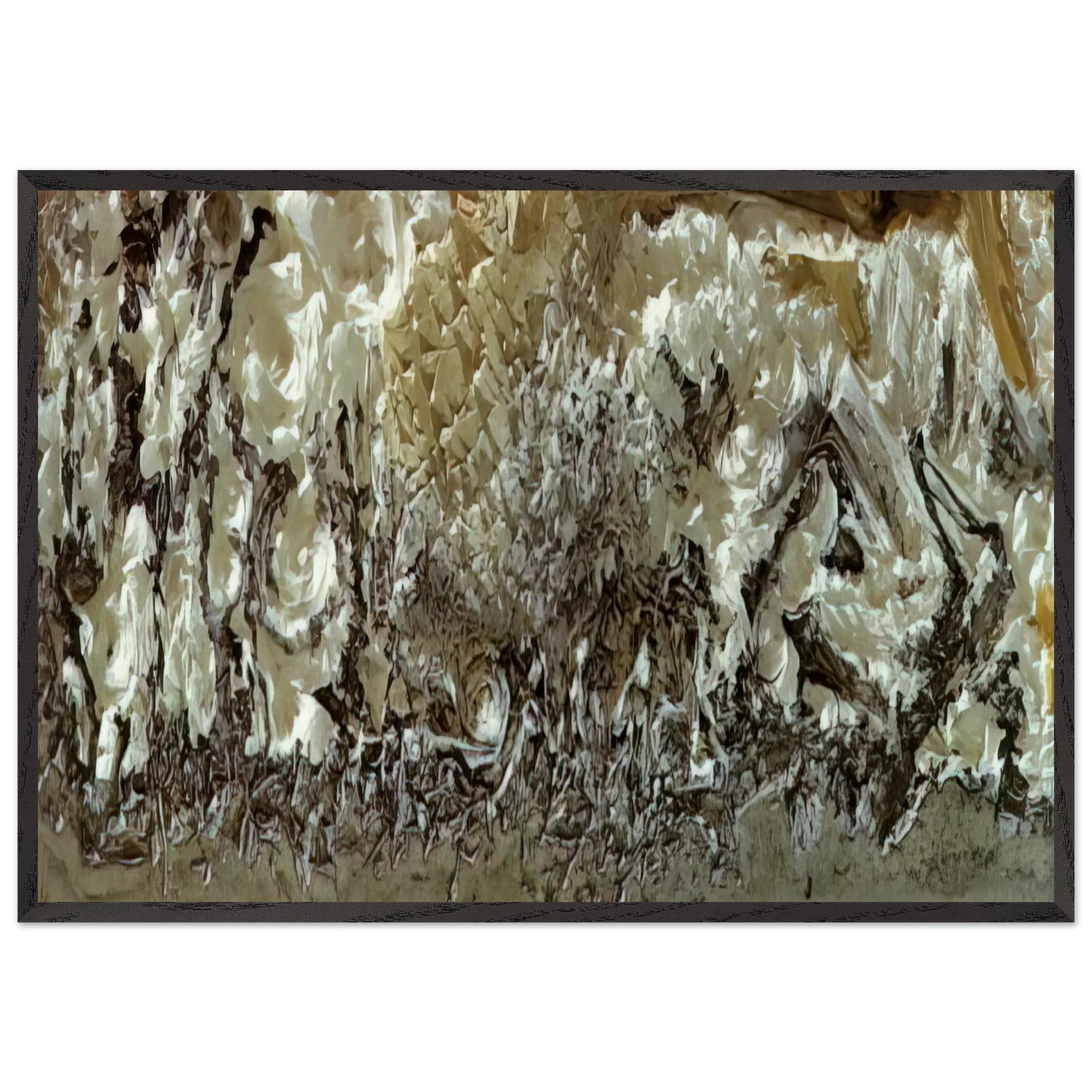 ARABS THE DEATH OF RAIMUNDUS LULLUS - Salvador Dali Framed Art Print – Black Wooden Frame - Default Title - -Framed Art Print