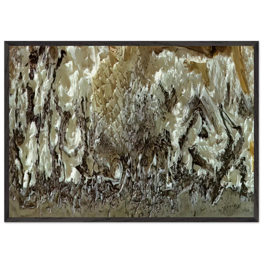 ARABS THE DEATH OF RAIMUNDUS LULLUS - Salvador Dali Framed Art Print – Black Wooden Frame - Default Title - -Framed Art Print