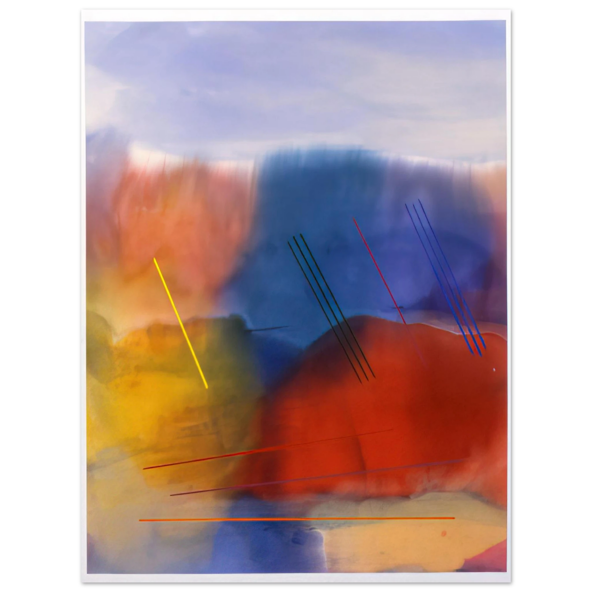 Ronnie Landfield - Free Spirit - 1991 Fine Art Poster - Default Title