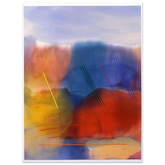 Ronnie Landfield - Free Spirit - 1991 Fine Art Poster - Default Title