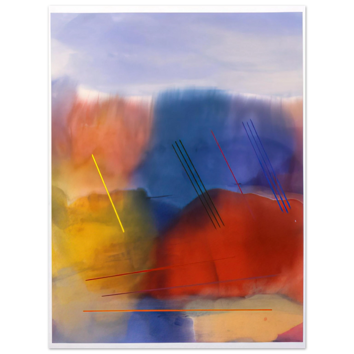 Ronnie Landfield - Free Spirit - 1991  75x100 cm / 30x40inches Fine Art Poster