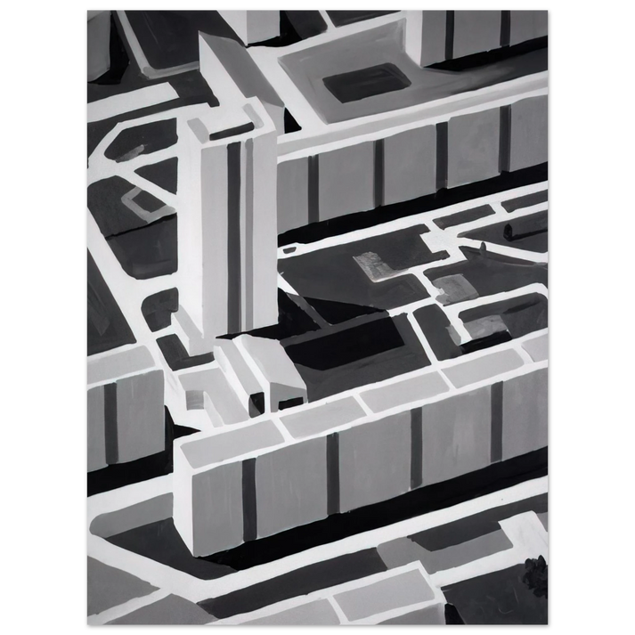 Gerhard Richter - TOWNSCAPE SL 1969  75x100 cm / 30x40inches Fine Art Poster