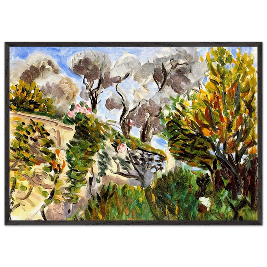 OLIVE TREES RENOIR S GARDEN IN CAGNES 1917 - Henri Matisse 70x100 cm / 28x40 inches Framed Art Print – Black Wooden Frame