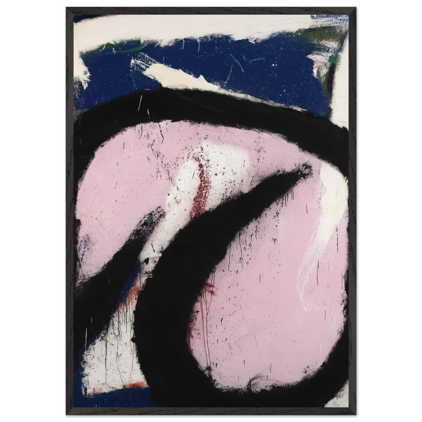 Eudocia - 1967 - Norman Bluhm Framed Art Print – Black Wooden Frame - Default Title - -Framed Art Print