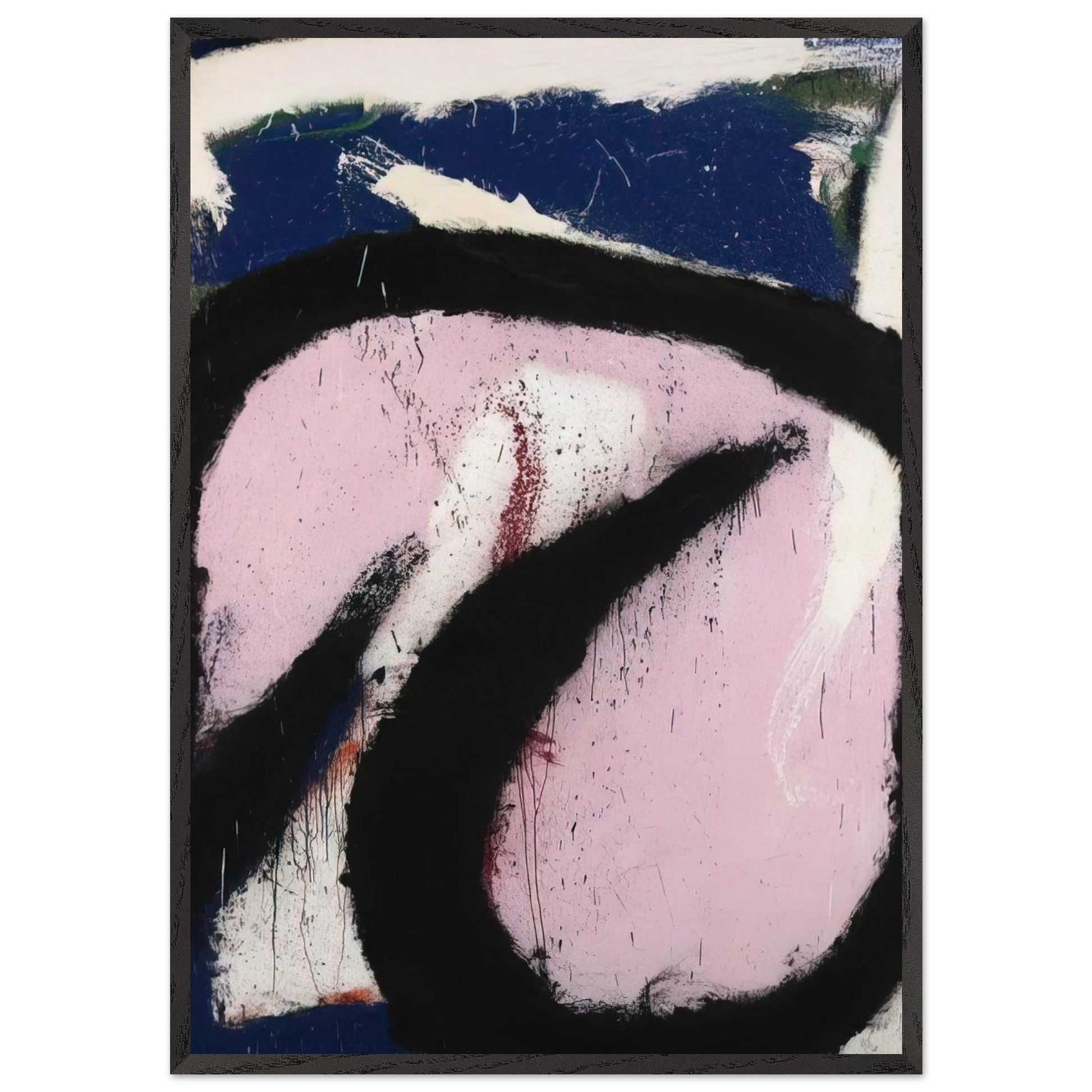 Eudocia - 1967 - Norman Bluhm Framed Art Print – Black Wooden Frame - Default Title - -Framed Art Print