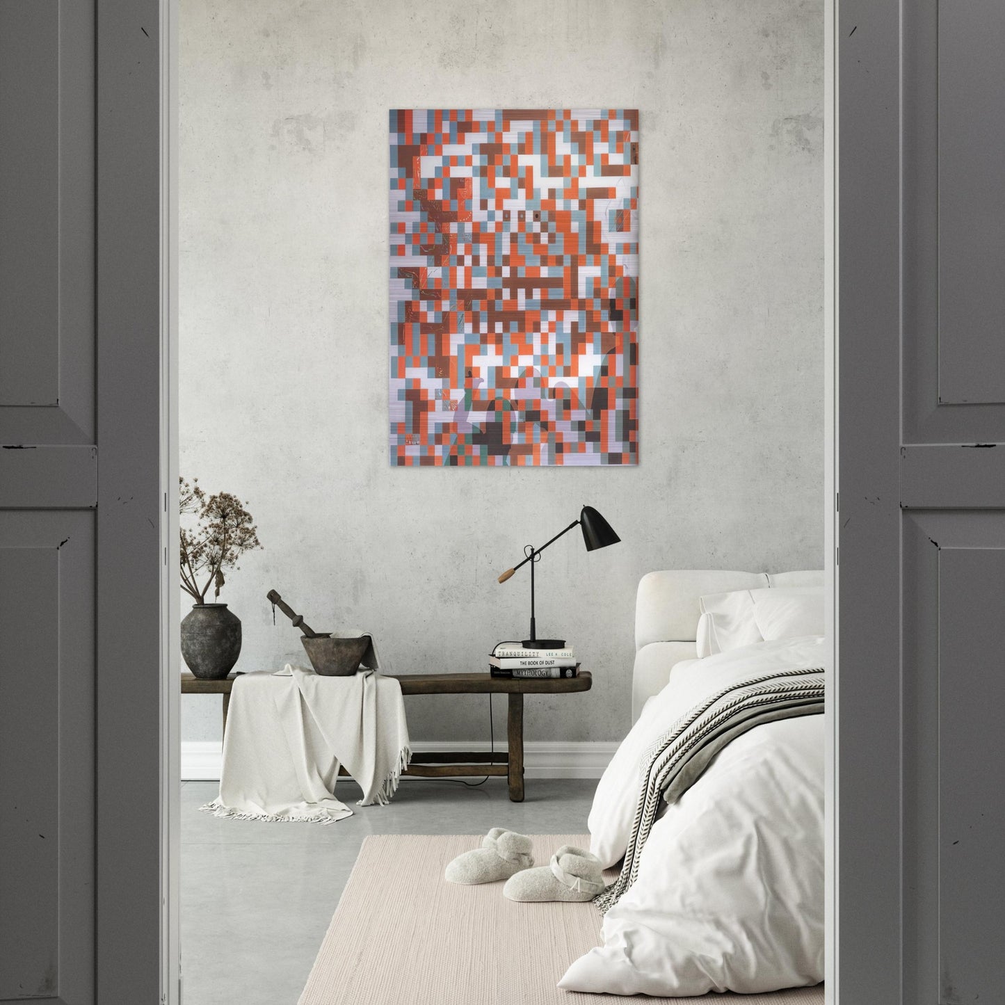 CYBERNETIC ODALISUQE HOMAGE TO BELA JULESZ - Salvador Dali Brushed Aluminum Print - 70x100 cm / 28x40 inches | Salvador Dali Aluminum Print | Salvador Dali Prints