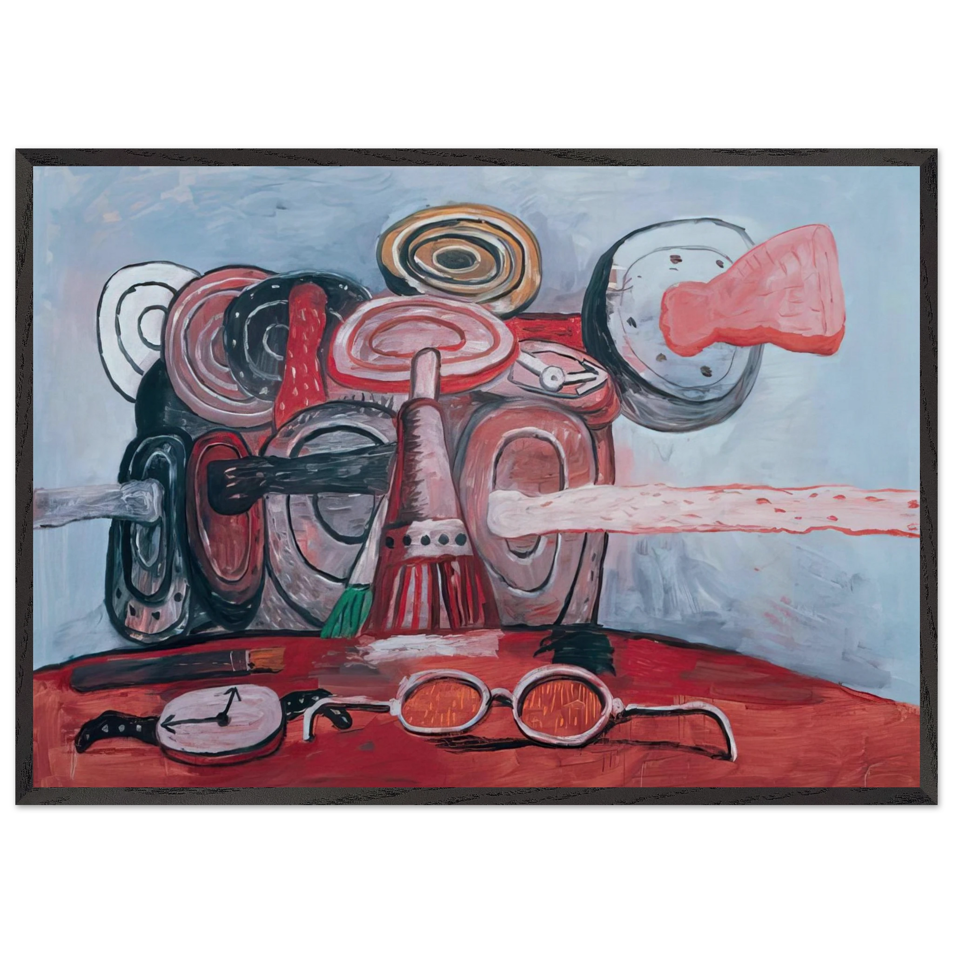 AS IT GOES - Philip Guston Framed Art Print – Black Wooden Frame - Default Title - -Framed Art Print