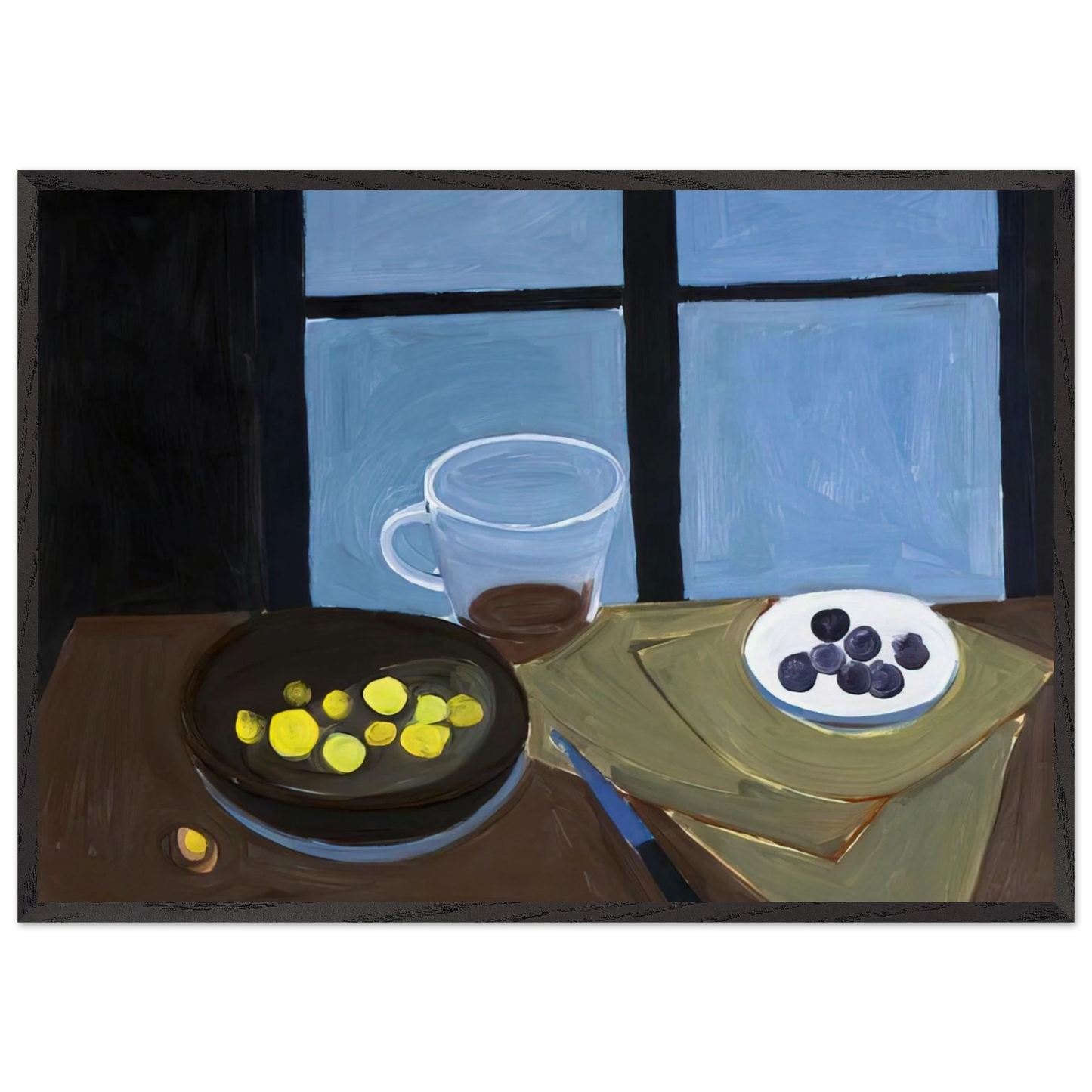 Still Life - 1949 - William Scott Framed Art Print – Black Wooden Frame - Default Title - -Framed Art Print