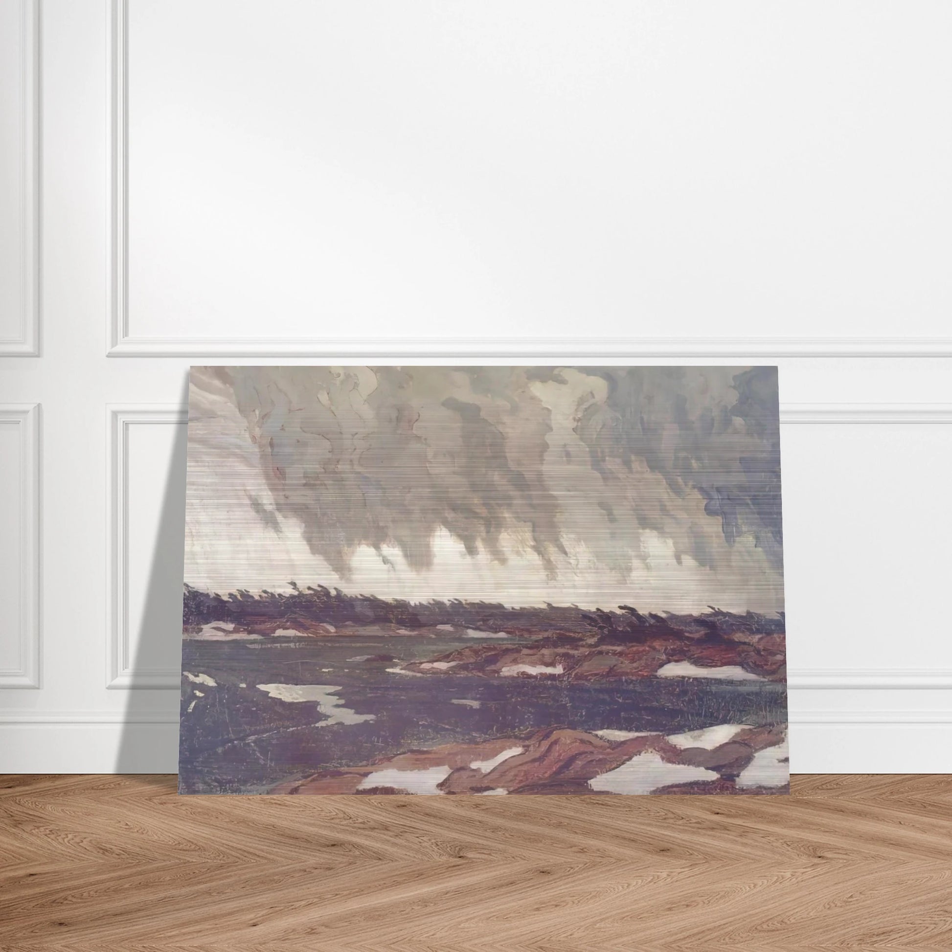March Storm, Georgian Bay - 1920 - A.Y. Jackson Brushed Aluminum Print - 70x100 cm / 28x40 inches | A.Y. Jackson Aluminum Print | A.Y. Jackson Prints