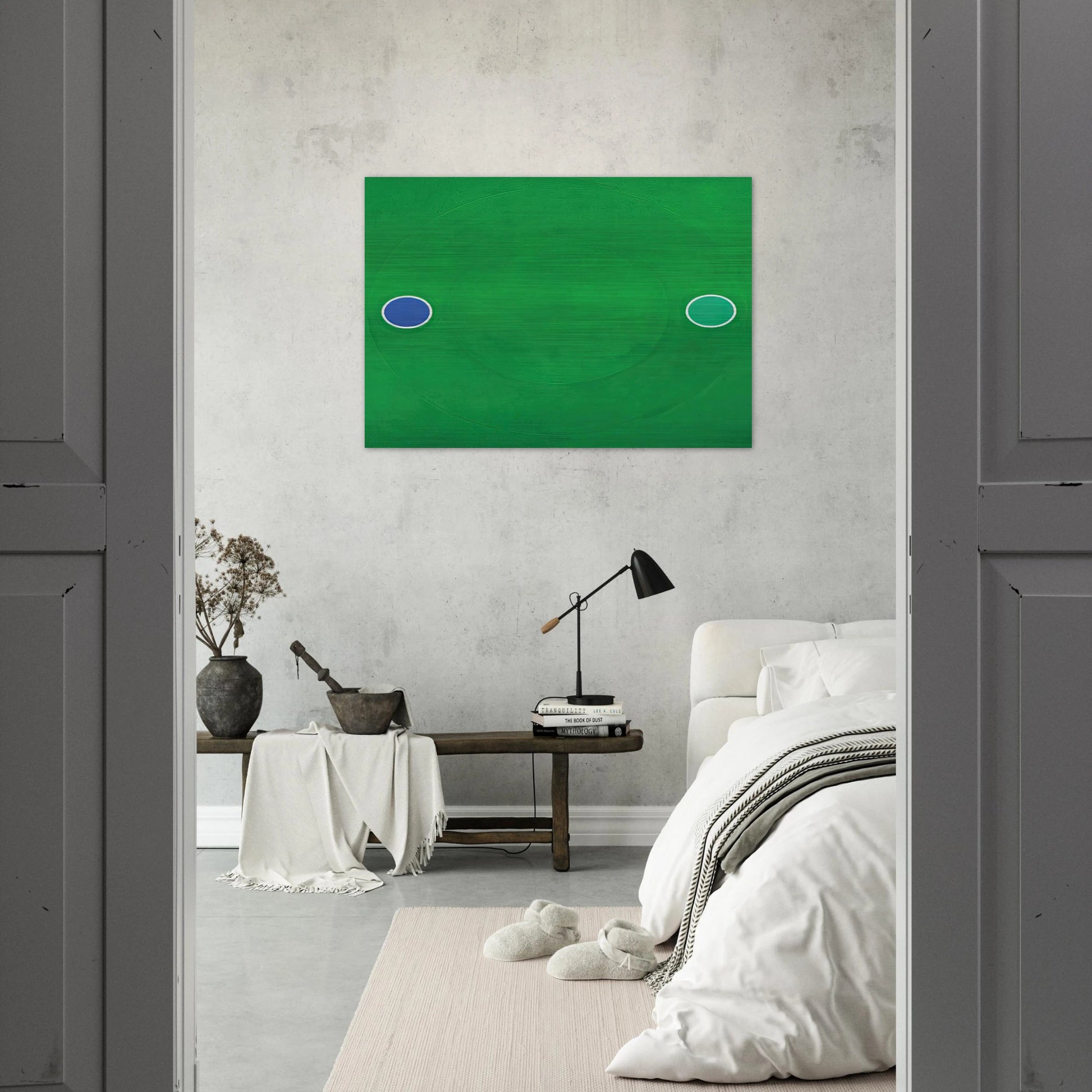 Green Melt - 1966 - Thomas Downing Brushed Aluminum Print - 70x100 cm / 28x40 inches | Thomas Downing Aluminum Print | Thomas Downing Prints