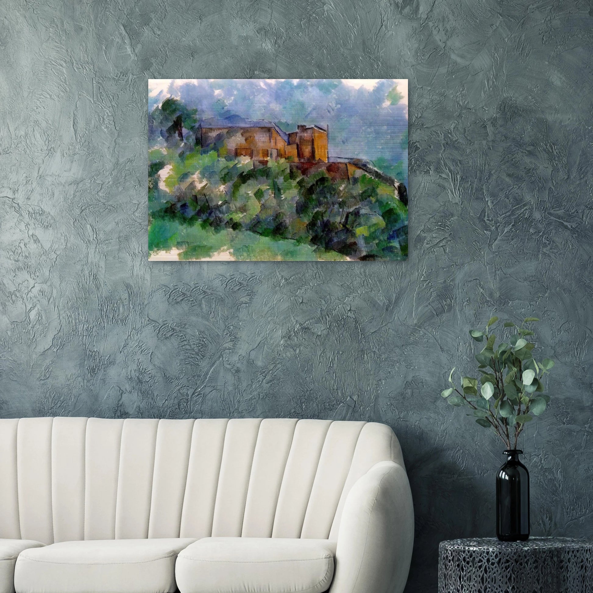 Chateau Noir - Paul Cézanne Brushed Aluminum Print - 70x100 cm / 28x40 inches | Paul Cézanne Aluminum Print | Paul Cézanne Prints