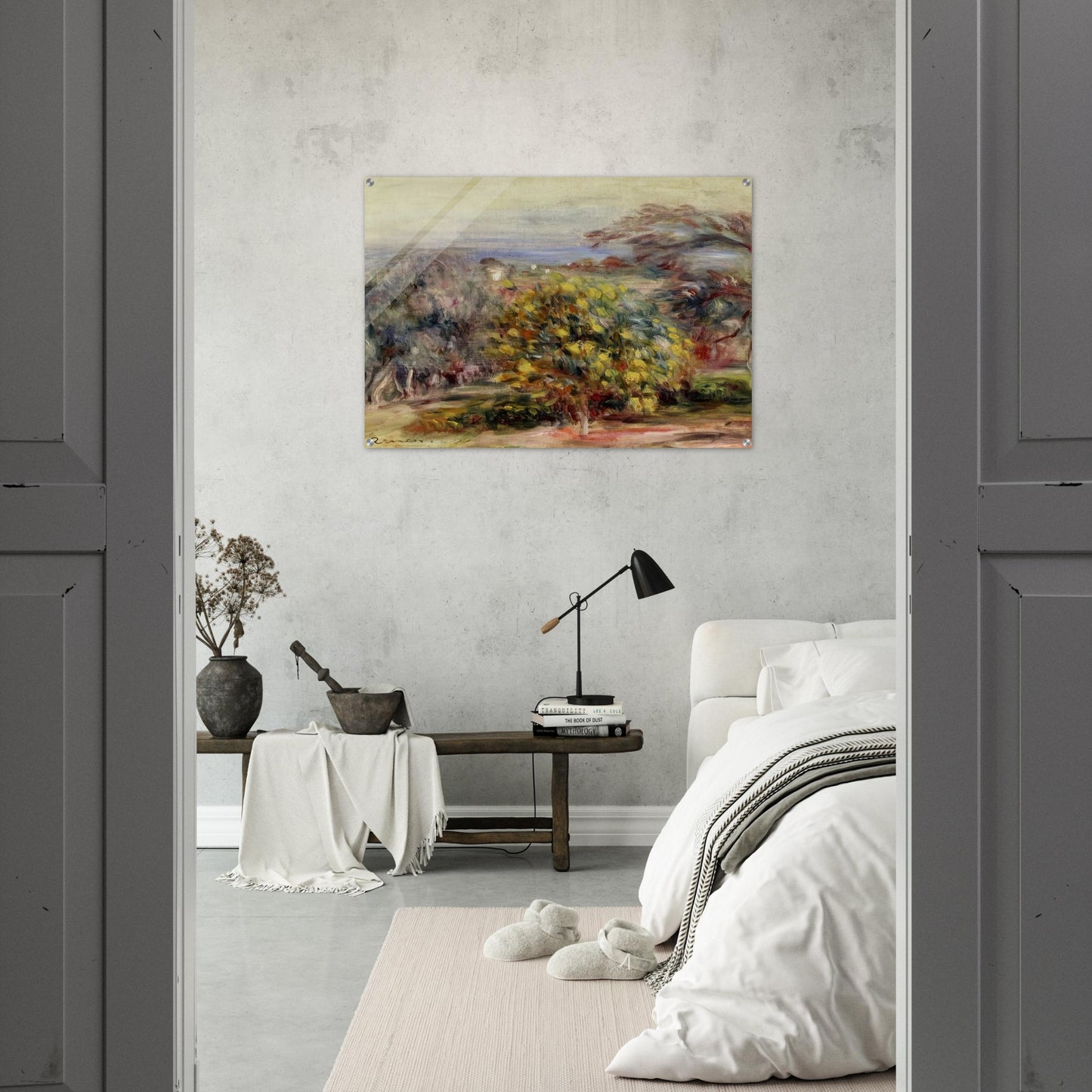 Landscape at Collettes - Pierre-Auguste Renoir Acrylic Print - 70x100 cm / 28x40″ inches | Pierre-Auguste Renoir Wall Art | Pierre-Auguste Renoir Prints