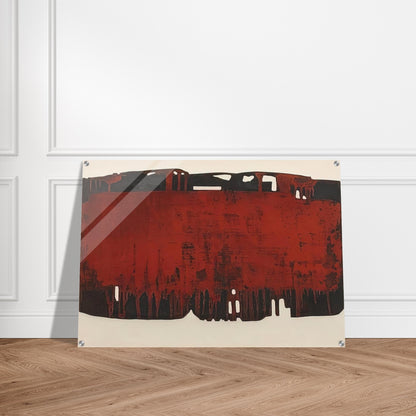 Composition rouille et noire XXV - 1974 - Pierre Soulages Acrylic Print - 70x100 cm / 28x40″ inches | Pierre Soulages Wall Art | Pierre Soulages Prints