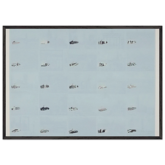 Dusseldorf - 1970 - Dieter Roth Framed Art Print – Black Wooden Frame - Default Title - -Framed Art Print