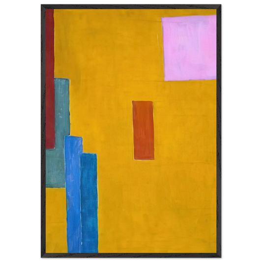 ABSTRACT PAINTING 1914 - Vanessa Bell Framed Art Print – Black Wooden Frame - Default Title - -Framed Art Print