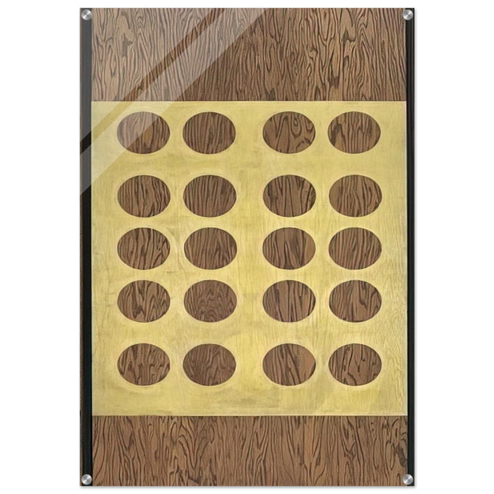 Twenty Golden Orbs - Robert Indiana Acrylic Print - 70x100 cm / 28x40″ inches