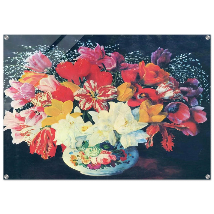 GRAND BOUQUET OF TULIPS 1952 - Moise Kisling Acrylic Print - 70x100 cm / 28x40″ inches