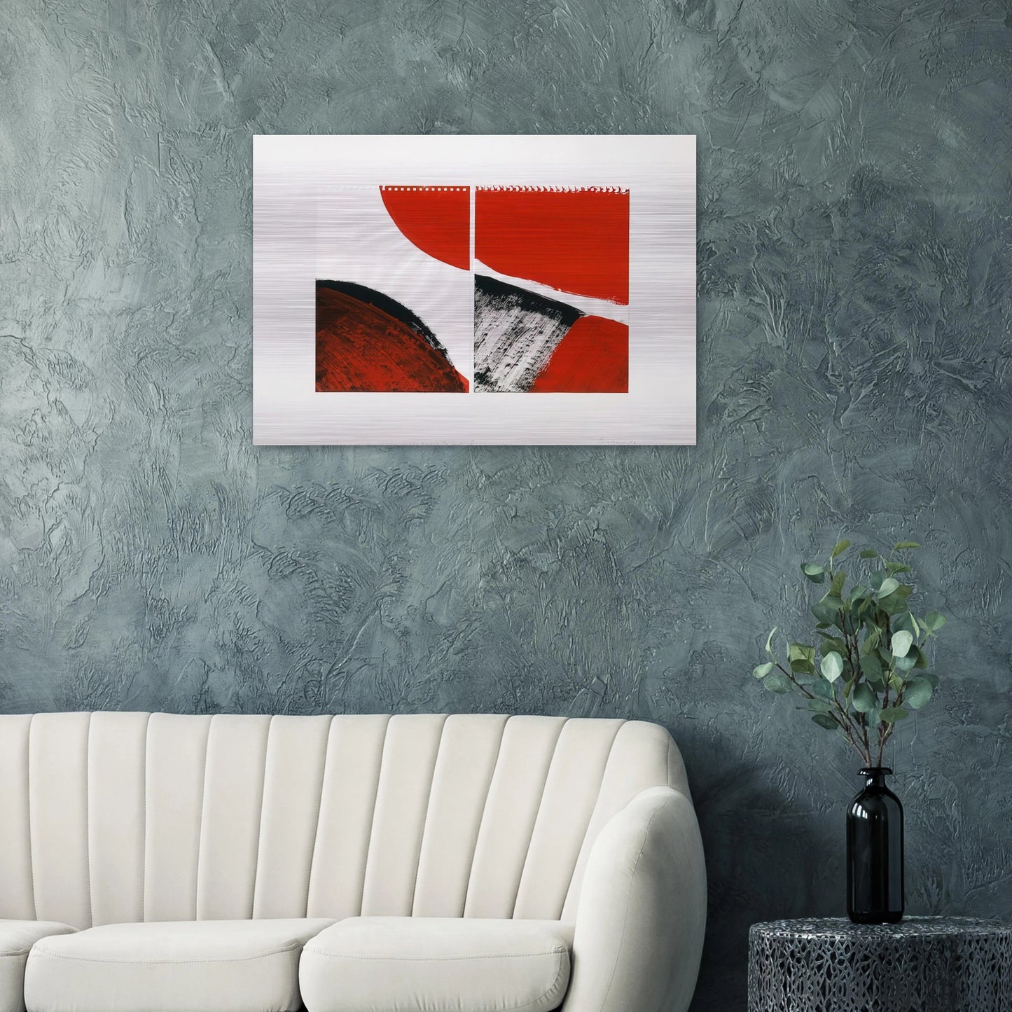 WHO KNOWS THE BEGINNING AND WHO KNOWS THE END II 1976 - BLINKY PALERMO Brushed Aluminum Print - 70x100 cm / 28x40 inches | BLINKY PALERMO Aluminum Print | BLINKY PALERMO Prints