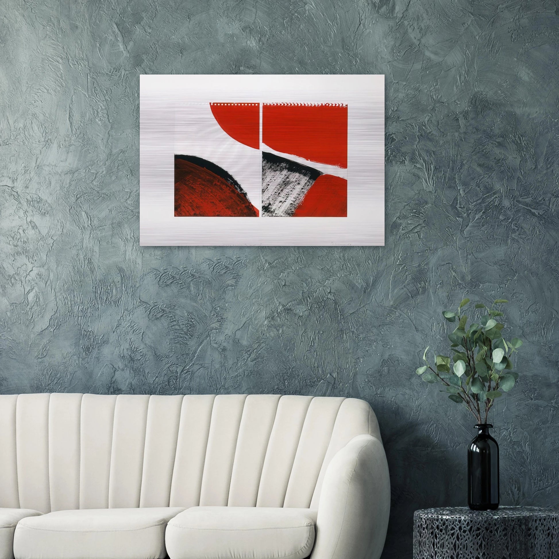 WHO KNOWS THE BEGINNING AND WHO KNOWS THE END II 1976 - BLINKY PALERMO Brushed Aluminum Print - 70x100 cm / 28x40 inches | BLINKY PALERMO Aluminum Print | BLINKY PALERMO Prints
