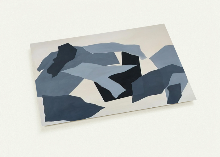 Grey Forms - 1965 By Robert Goodnough Pack of 10 Post Cards | Robert Goodnough Post Cards | A6 (10.5 x 14.8 cm) - 4.1 x 5.8 inches