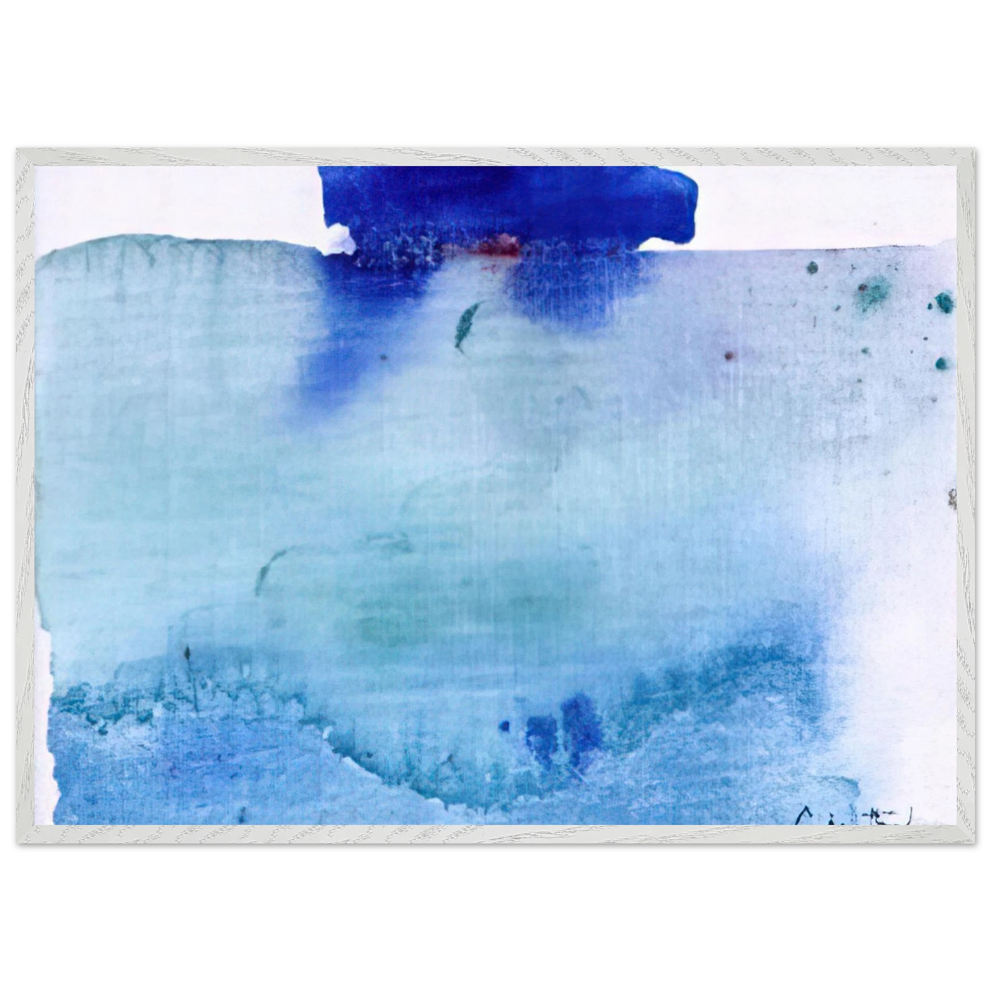 Helen Frankenthaler - Untitled - 1982 Wall art - A1 (59.4 x 84.1  cm) - Premium Wooden Framed Poster With Fine Art Paper - Black frame