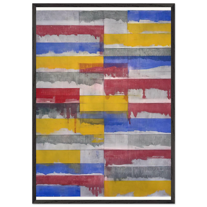 Window Study 3 - 1985 - Brice Marden 70x100 cm / 28x40 inches Framed Art Print – Black Wooden Frame