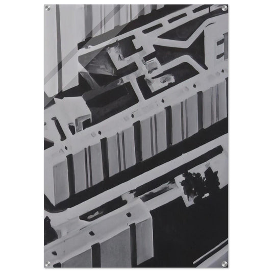 TOWNSCAPE SL 1969 0 - Gerhard Richter Acrylic Print - 70x100 cm / 28x40″ inches